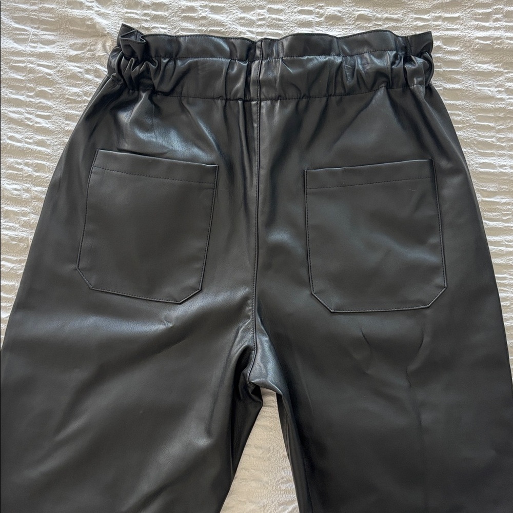 Zara Black Paperbag Waist Ankle Pants - Picture 5 of 9